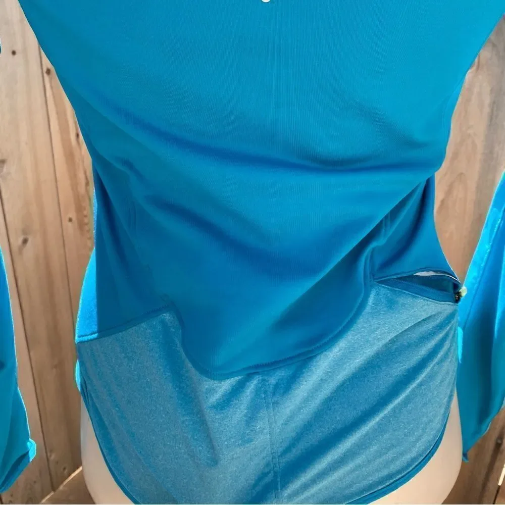 Nike aqua blue dry fit jacket size small